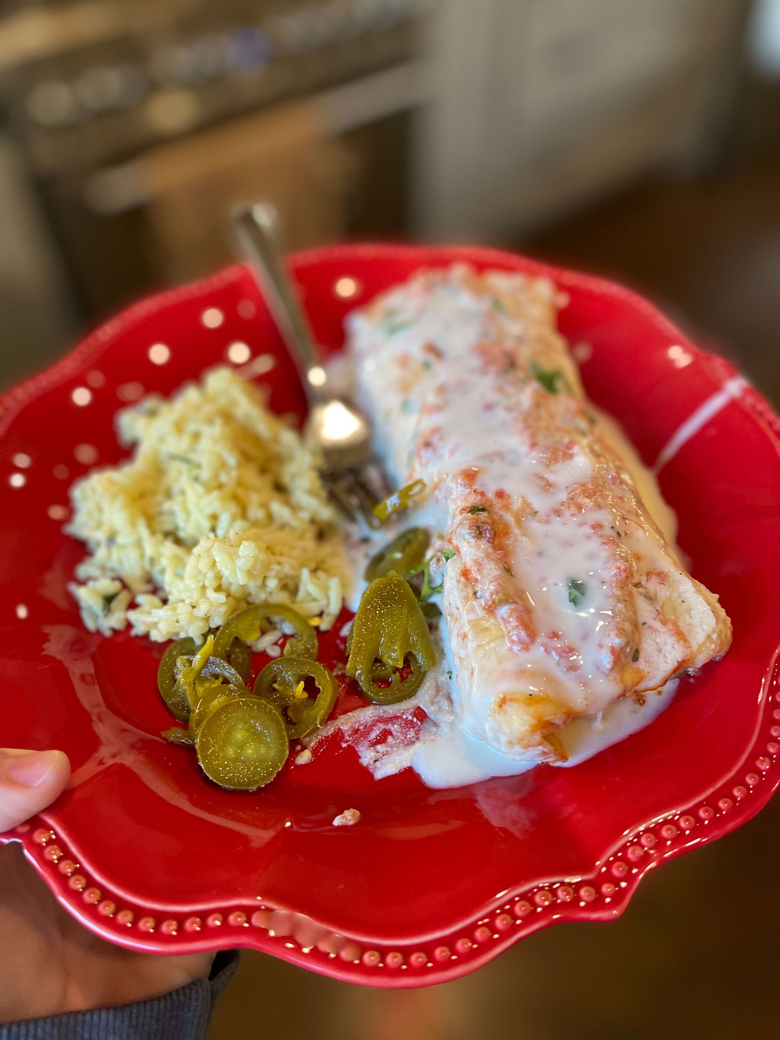 Burritos in Sour Cream Sauce