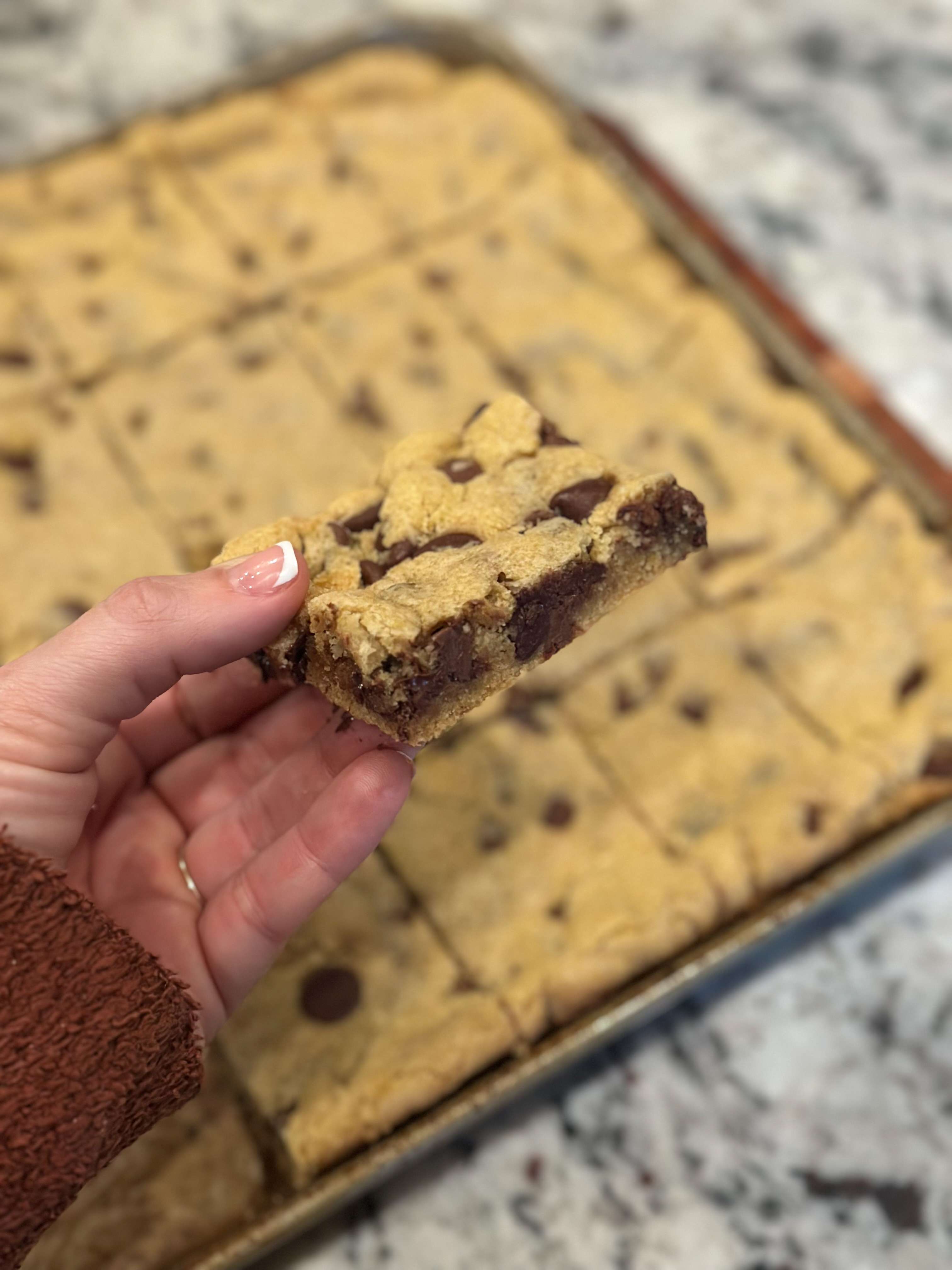 Chocolate Chip Cookie Sheet Cake