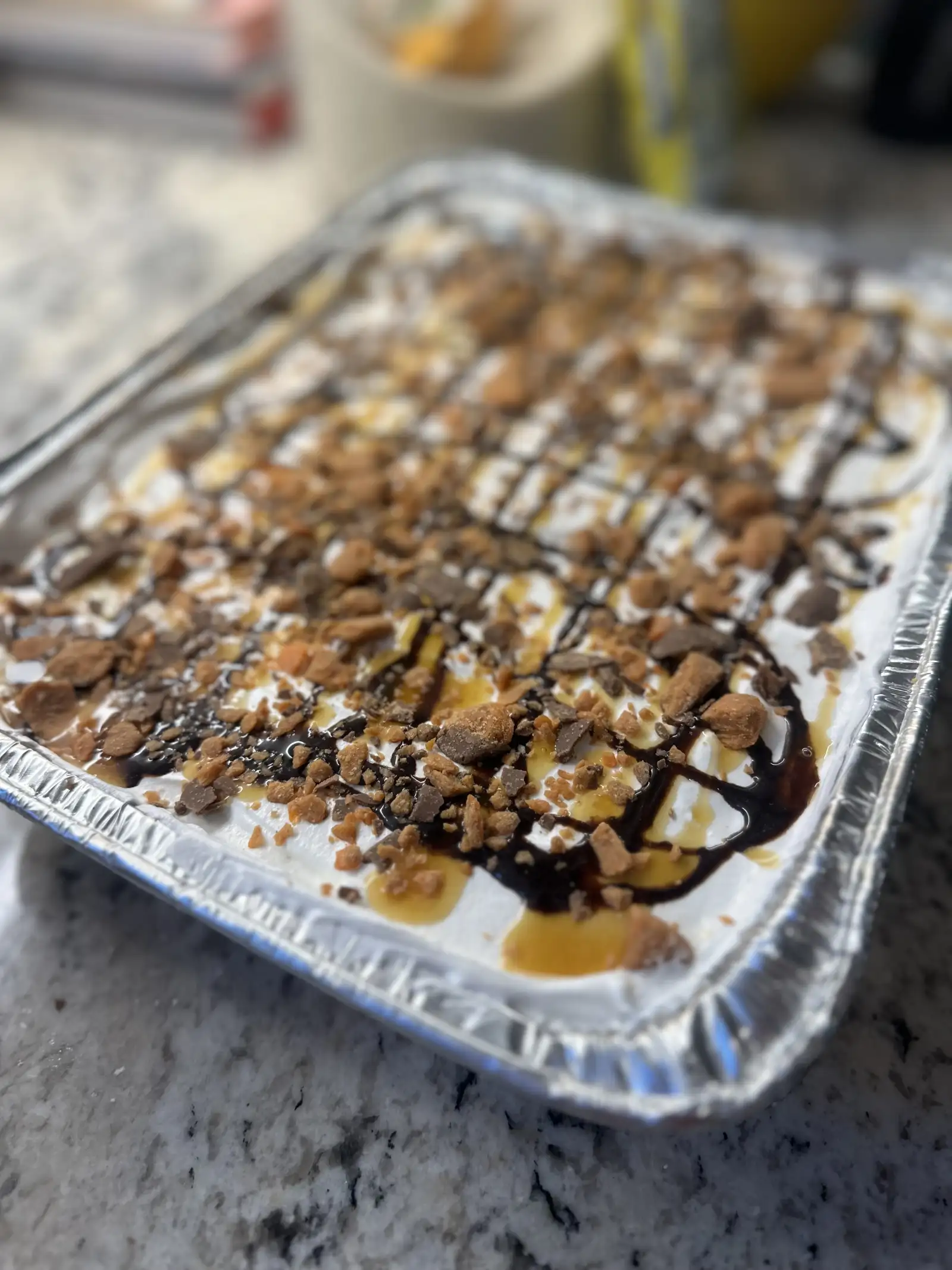 Chocolate Caramel Cheesecake Trifle