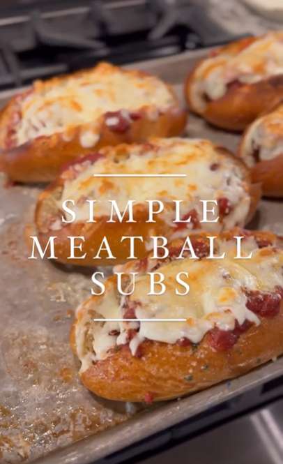 Simple Meatball Subs